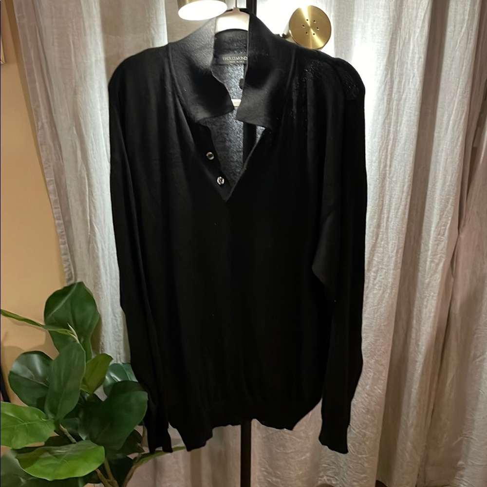 Paolo Mondo Merino‎ polo sweater